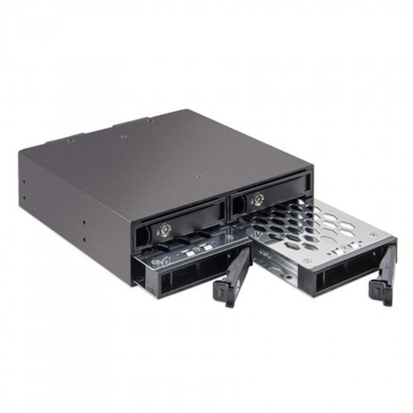 Iocrest SY-MRA25038 4 Bay 2.5 in. SATA Drive Mobile Rack for 5.25 in. Drive Bay SY-MRA25038 - main